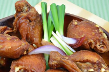 Crispy Air Fryer Korean Soy Garlic Chicken Thighs Recipe