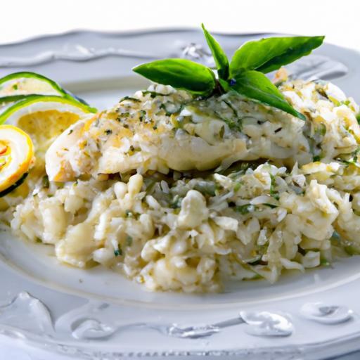 Zesty Lemon Pepper Tilapia Paired with Fragrant Herbed Orzo
