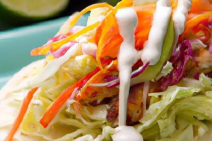 Zesty Fish Tacos with Fresh Lime Cabbage Slaw Delight