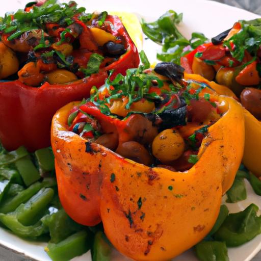 Bold & ⁣Zesty Buffalo⁤ Chickpea Stuffed Bell Peppers Recipe