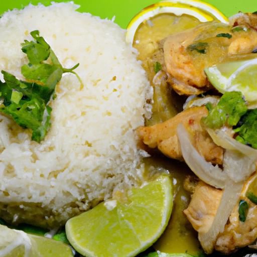 Tropical Twist: Coconut Lime Chicken with Fragrant jasmine Rice
