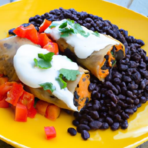 Wholesome Black Bean Sweet Potato Enchiladas Recipe Delight