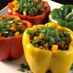 Bold & Zesty Buffalo Chickpea Stuffed Bell Peppers Recipe