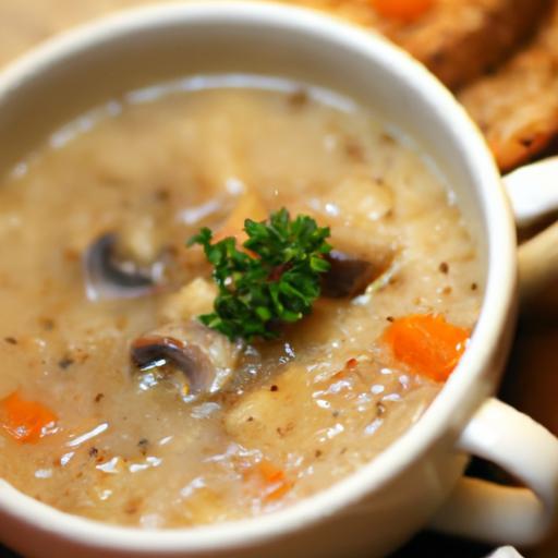 Savor the Comfort of Hearty Mushroom Barley Soup Delight