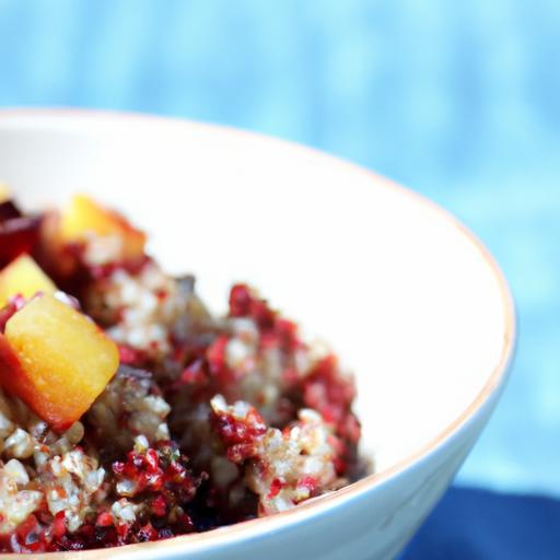 Bright Start: Berry Quinoa Bowl with Sweet Honey Drizzle