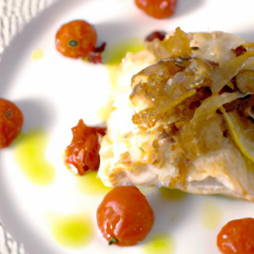 Garlic Herb Baked Cod with Juicy Blistered Tomatoes Delight