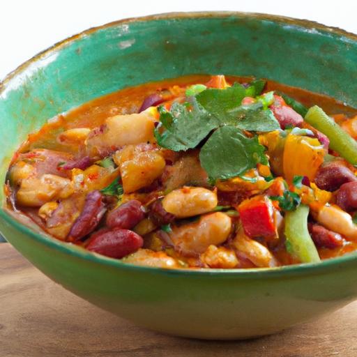 Hearty Chicken & White Bean Chili Infused with Warm Cumin