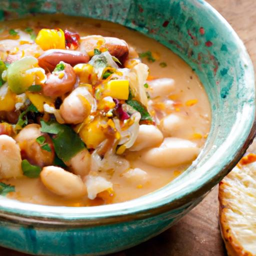 Hearty Chicken & White Bean Chili Infused with Warm Cumin