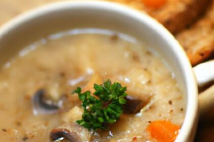 Savor the Comfort of Hearty Mushroom Barley Soup Delight