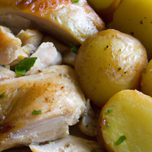Golden One-Pan Chicken & Potatoes: Simple, Savory Feast