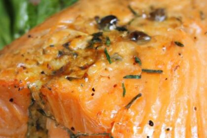 Savory Baked Salmon with Sweet Dijon Honey Glaze Recipe