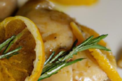 Zesty One-Pan Lemon Rosemary Chicken: Simple & Savory Delight