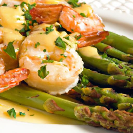 Zesty Garlicky Lemon Shrimp with Tender Asparagus Delight