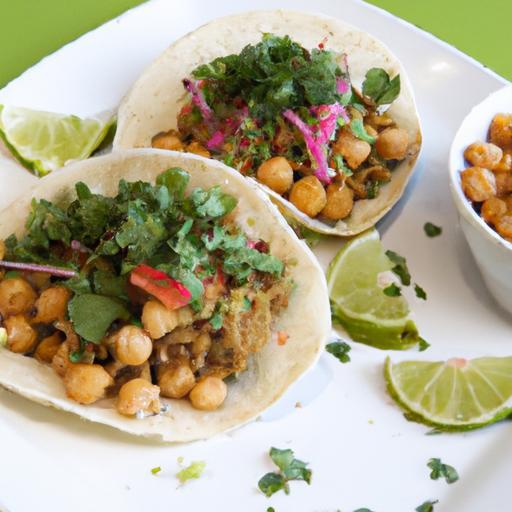 Crunchy Canned Chickpea Tacos with Zesty Lime Slaw Delight