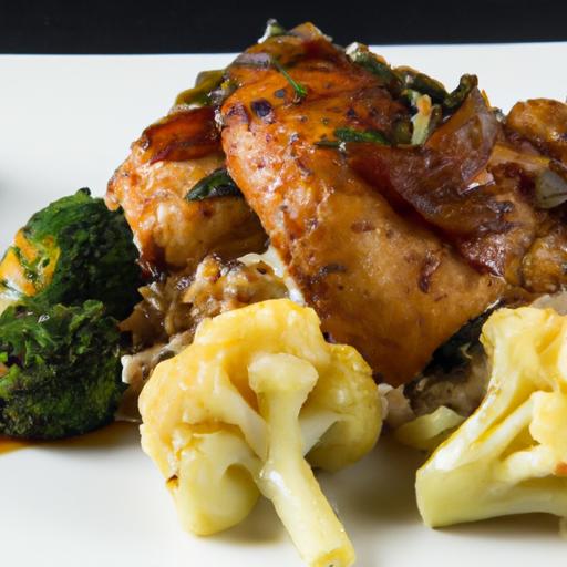 savory⁣ Chicken thigh Adobo Paired with Healthy Cauliflower Rice