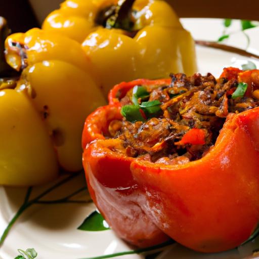 Savory Ground⁢ beef Stuffed Bell Peppers:‌ A Flavorful Feast