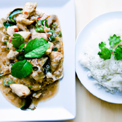 Savor Thai Basil Chicken Paired Perfectly with Coconut Rice