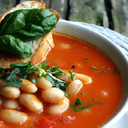 Velvety Tomato Basil Soup with Wholesome White Beans