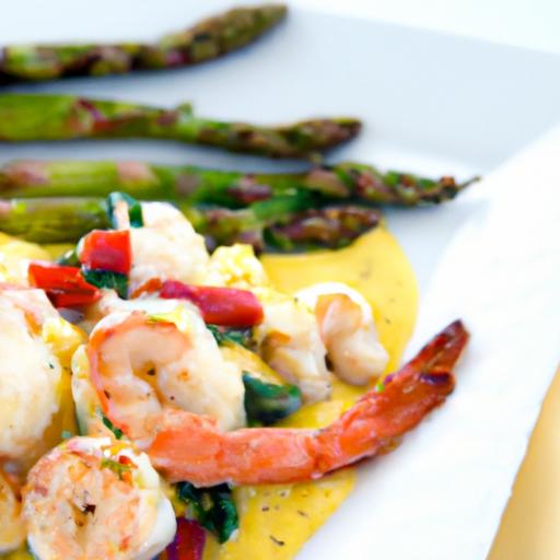 Zesty Garlicky Lemon Shrimp with Tender Asparagus delight