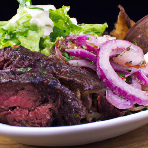 Savor BBQ Beef Brisket with Smoky Charred Onions Flair