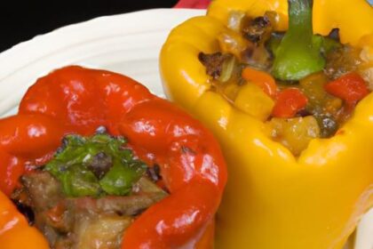 Savory Ground Beef Stuffed Bell Peppers: A Flavorful Feast