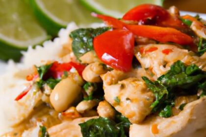 Savor Thai Basil Chicken Paired Perfectly with Coconut Rice