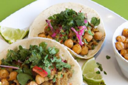 Crunchy Canned Chickpea Tacos with Zesty Lime Slaw Delight
