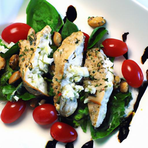 Fresh & Flavorful: Pesto Chicken Caprese Salad with Balsamic