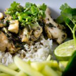 Tropical Twist: Coconut Lime Chicken Served with Jasmine Rice