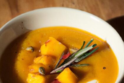Velvety Butternut Squash Soup: Cozy Comfort in a Bowl