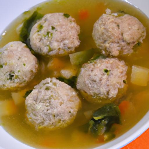 Heartwarming Italian Wedding Soup with Savory Chicken Meatballs