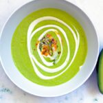 Refreshing Chilled Green Gazpacho with Creamy Avocado Slices