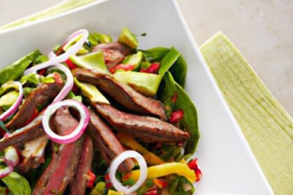 Zesty Cilantro Lime Steak Fajita Salad: Fresh Flavor Boost