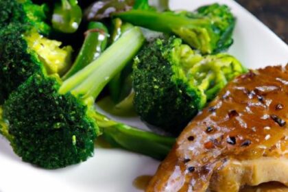Savory Sesame Soy Glazed Chicken Thighs with Tender Broccoli