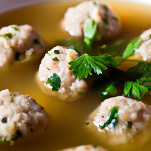 Heartwarming Italian Wedding Soup with Savory Chicken Meatballs
