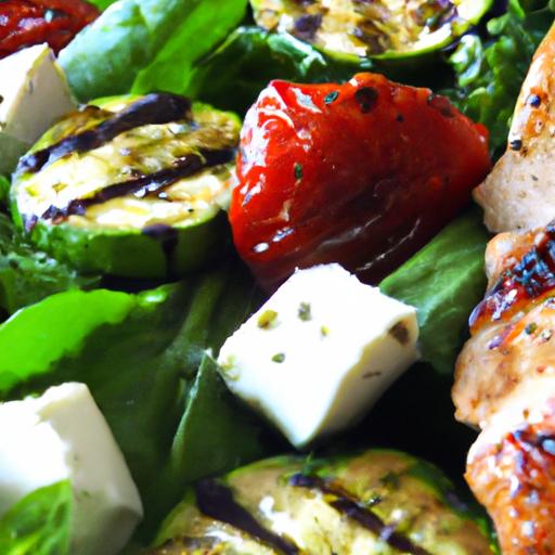 Fresh & Flavorful: Pesto Chicken Caprese Salad with Balsamic
