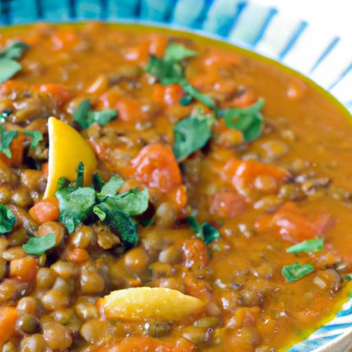 Hearty Spiced Lentil Dahl with Bold Canned Tomato Flavor