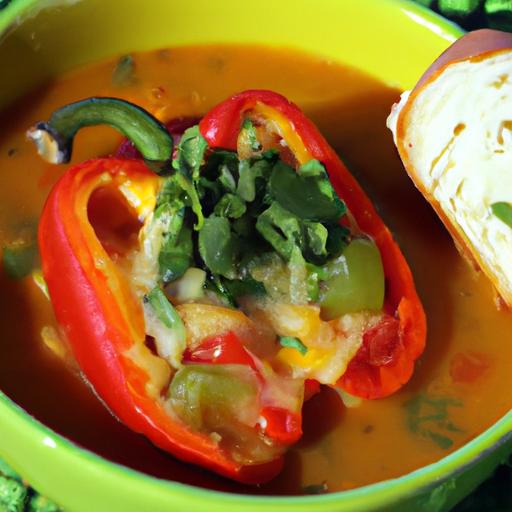 Hearty Vegetarian Stuffed Pepper Soup: A flavorful Comfort
