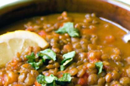 Hearty Spiced Lentil Dahl with Bold Canned Tomato Flavor