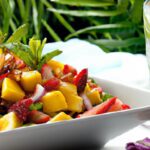 Zesty Tropical Fruit Salad with a Chili Lime Kick
