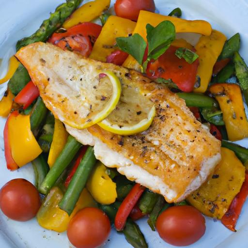 Wholesome Baked Tilapia with Vibrant Veggie Medley Recipe