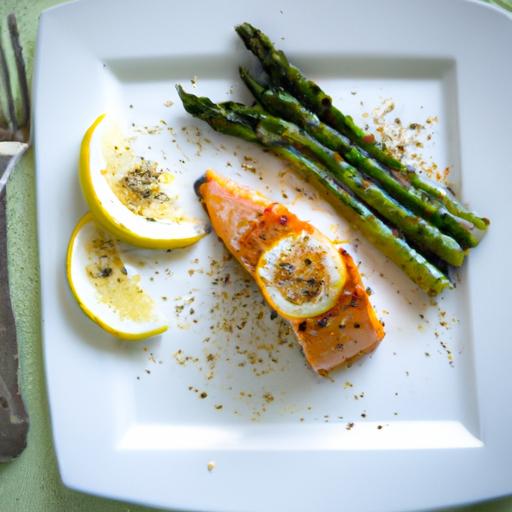 Zesty ​Lemon Pepper Salmon with Tender ⁢Asparagus Spears