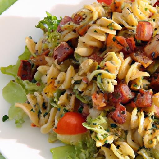 Twist on a Classic: Savory BLT Pasta Salad with Turkey Bacon