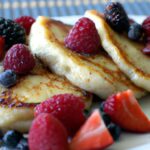Fluffy Cottage Cheese Pancakes with Vibrant Mixed Berries