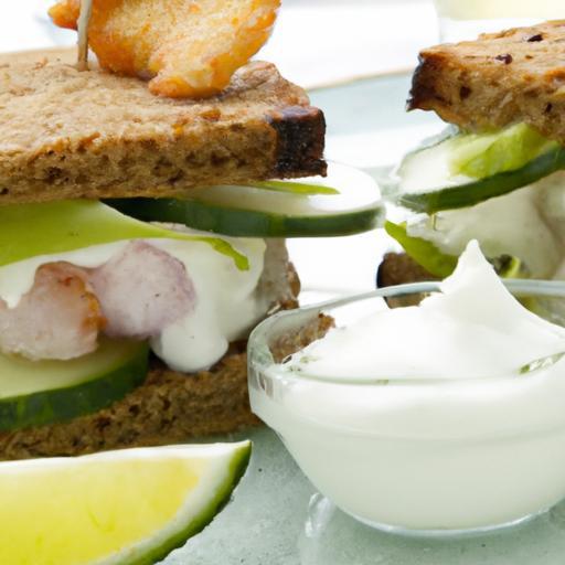 Crispy Fish Sandwich: Dive Into Dill Tartar Delight