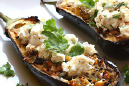 Mediterranean Stuffed Eggplant with Feta: A Flavorful Delight
