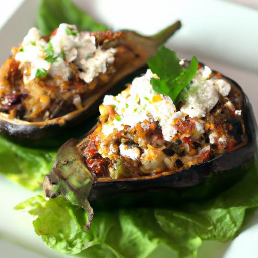 Mediterranean Stuffed Eggplant with Feta: A Flavorful Delight