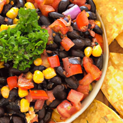Zesty Black Bean and Corn Salsa: A Flavorful Fiesta Dip