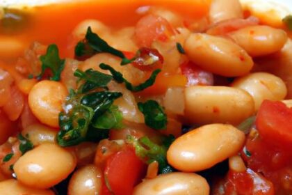 Hearty Garlicky Tomato & White Bean Stew Recipe Revealed