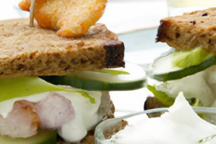 Crispy Fish Sandwich: Dive Into Dill Tartar Delight